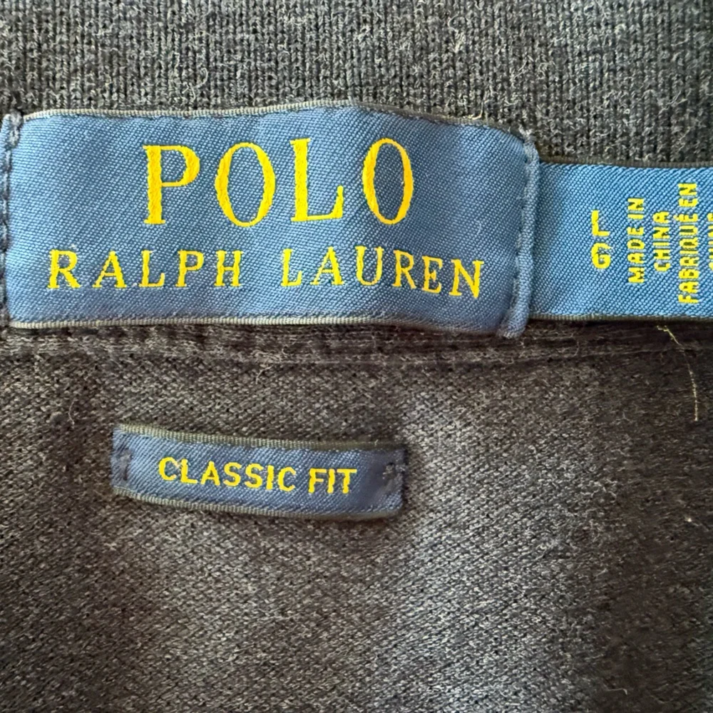 Polo Ralph Lauren | Size Large | Mens Navy Blue Solid Polo Short Sleeve